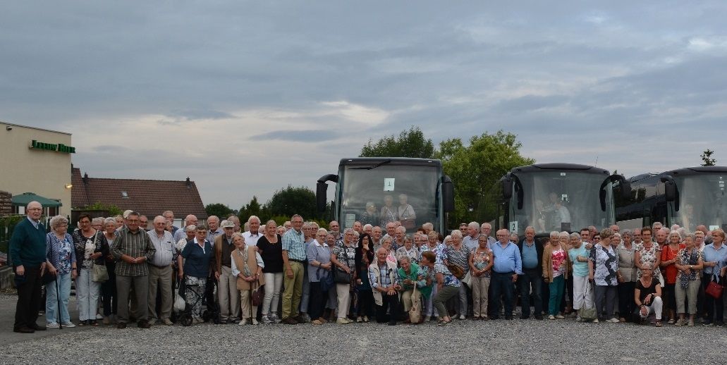 De foto geeft een indicatie van de succesvolle dagreis naar Luik         